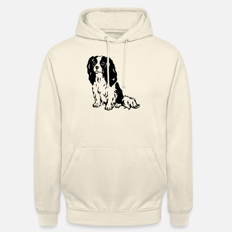 Cavalier King Charles Spaniel - Sweat-shirt à capuche unisexe - vanille