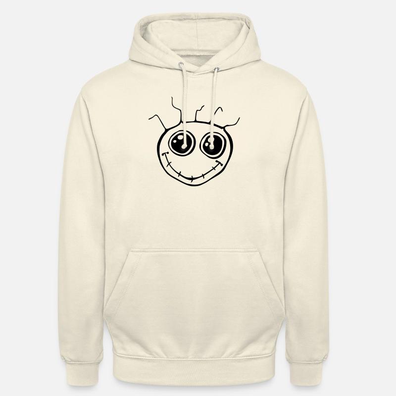 Fantazia Smiley Face - Sweat-shirt à capuche unisexe - vanille