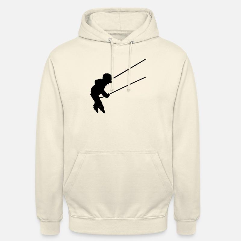 Balançoires / garçon oscillant (1c) - Sweat-shirt à capuche unisexe - vanille