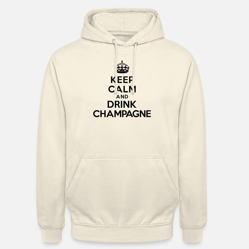 Keep calm and drink - Sweat-shirt à capuche unisexe - vanille