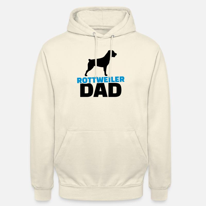 Rottweiler Dad - Sweat-shirt à capuche unisexe - vanille