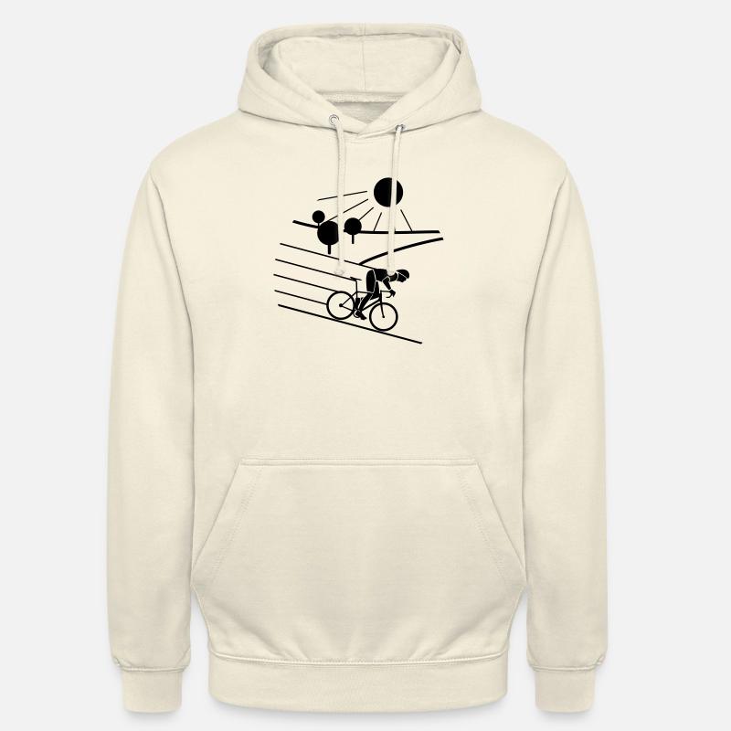 Bicycle | Sun - Mountains - Nature - Sweat-shirt à capuche unisexe - vanille