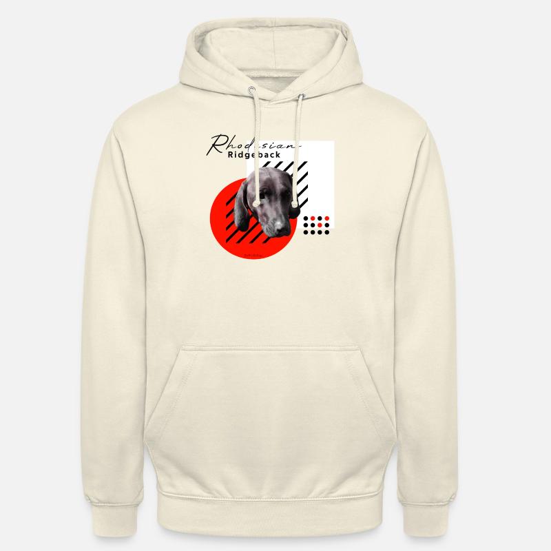 RR / Rhodesian Ridgeback - Sweat-shirt à capuche unisexe - vanille