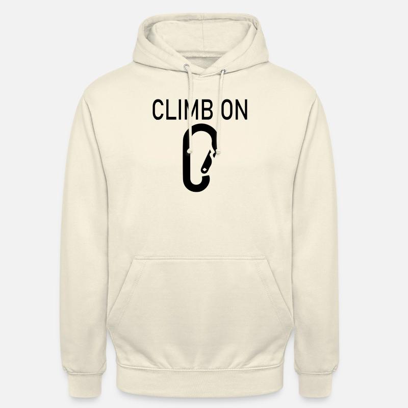 Escalade de bloc - Sweat-shirt à capuche unisexe - vanille