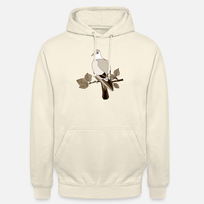 Oiseau - Sweat-shirt à capuche unisexe - vanille