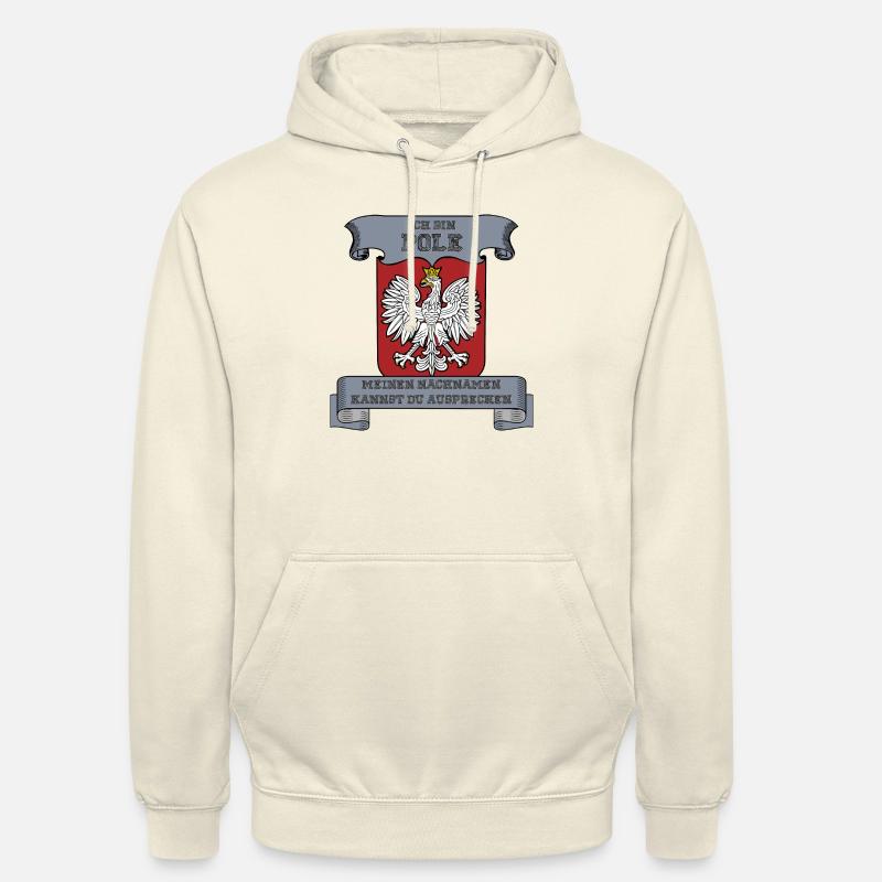 ich bin Pole - Unisex Hoodie - Vanille-Milchshake