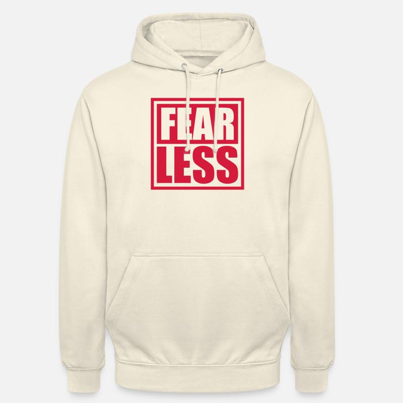fearless Text Zitat Design - Unisex Hoodie - Vanille-Milchshake