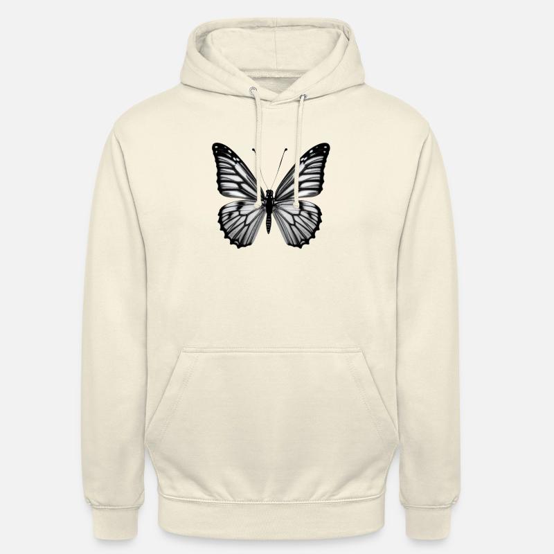 Papillon Nature Insectes Papillons 3 - Sweat-shirt à capuche unisexe - vanille