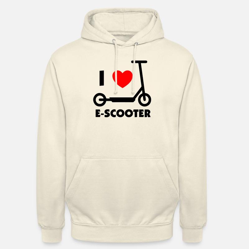 E-Scooter E-Roller Scooter - Sweat-shirt à capuche unisexe - vanille