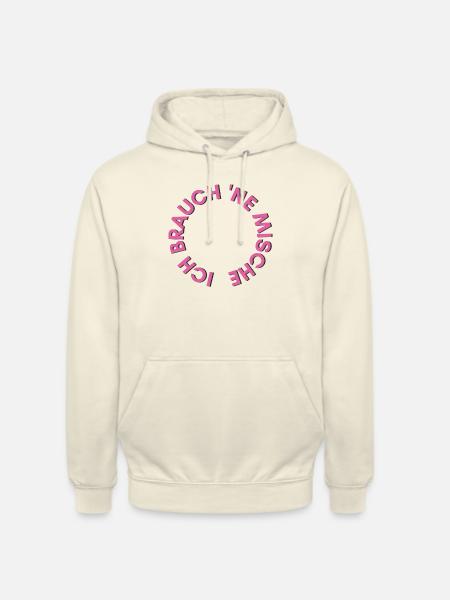 Ich brauch ne Mische. - Unisex Hoodie - Vanille-Milchshake