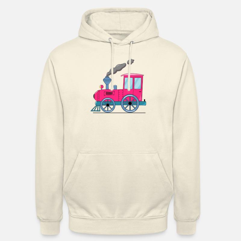 Train pour enfants rose - Sweat-shirt à capuche unisexe - vanille