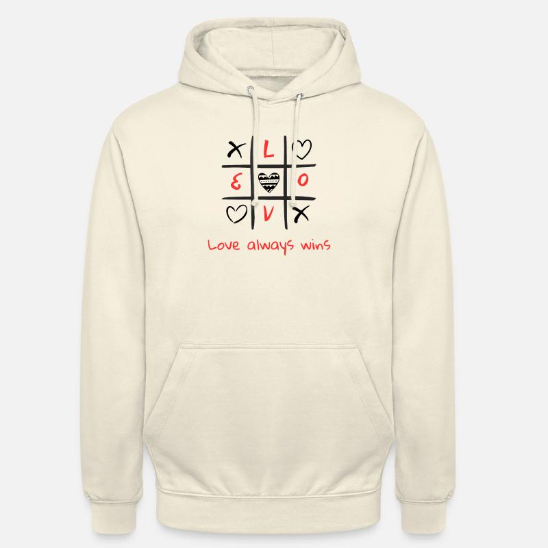 Die Liebe siegt immer - Unisex Hoodie - Vanille-Milchshake