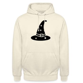 Magischer Hut - Unisex Hoodie - Vanille-Milchshake - Vorne - Alina (178cm) & Michal (187cm)