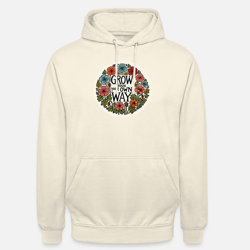 Cresci a modo tuo - Felpa con cappuccio unisex - milkshake