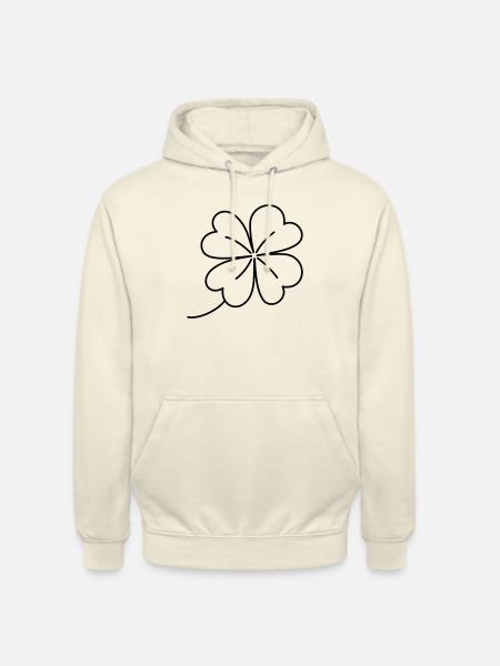Kleeblatt Glücksklee - Unisex Hoodie - Vanille-Milchshake