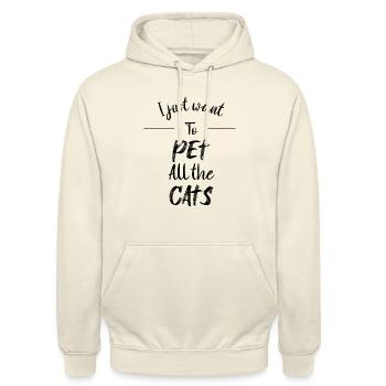 Chats pour enfants - Sweat-shirt à capuche unisexe - vanille - Devant - Alina (178cm) & Michal (187cm)