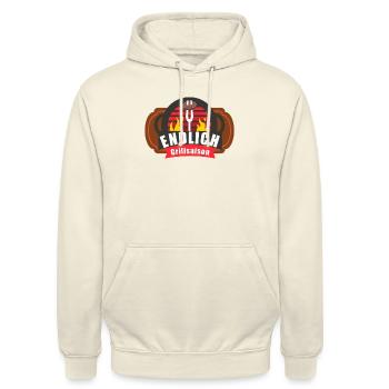 Grillsaison Goodies, Grillen, BBQ, Camping - Unisex Hoodie - Vanille-Milchshake - Vorne - Alina (178cm) & Michal (187cm)