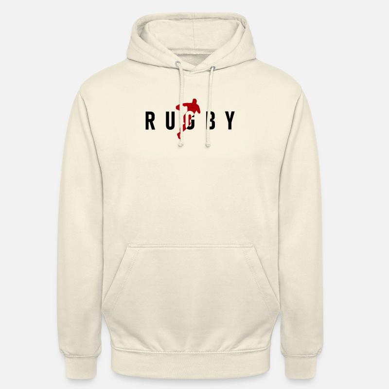 RUGBY Rugbyman - Sweat-shirt à capuche unisexe - vanille