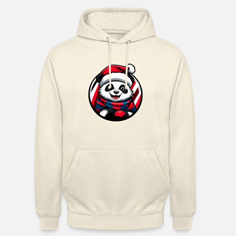 Panda Noël Noël - Sweat-shirt à capuche unisexe - vanille