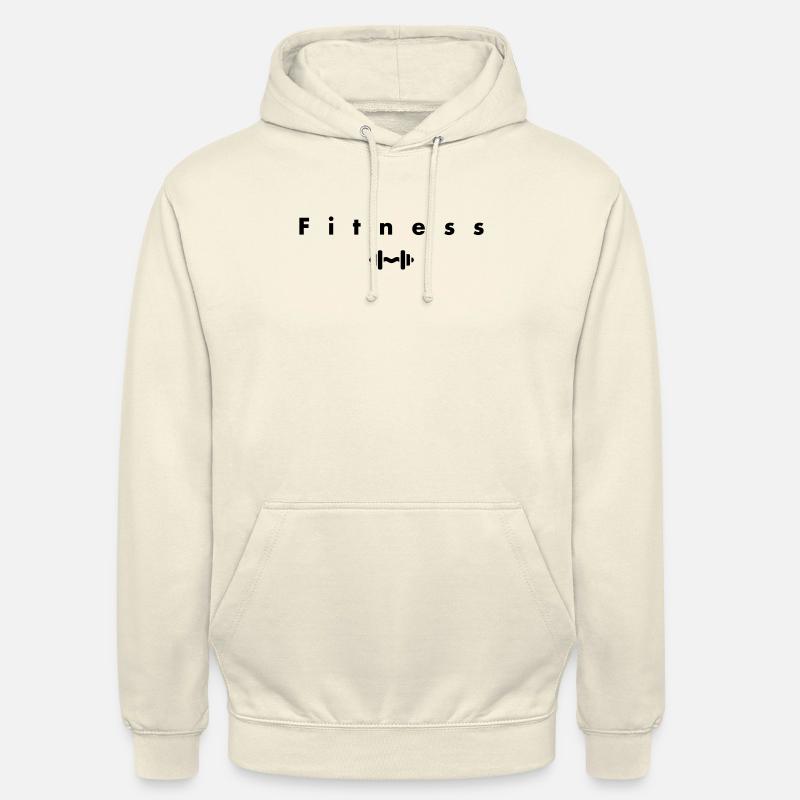 Fitness classique - Sweat-shirt à capuche unisexe - vanille