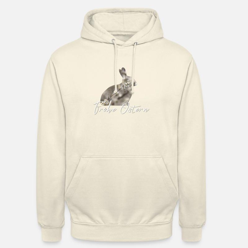 Joyeux lapin de Pâques - Sweat-shirt à capuche unisexe - vanille