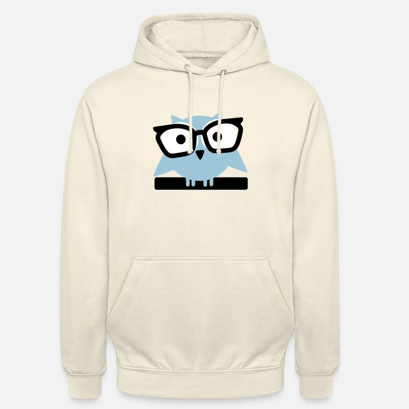Eule mit Brille - Unisex Hoodie - Vanille-Milchshake