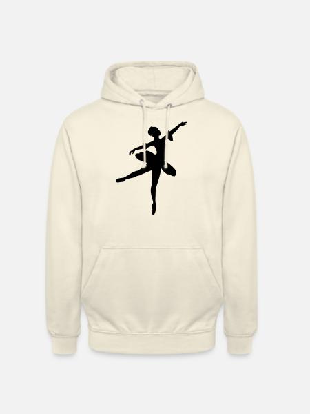 Vector Ballet dancer Silhouette - Unisex Hoodie - vanilla