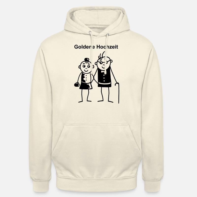Nozze d'oro - Felpa con cappuccio unisex - milkshake