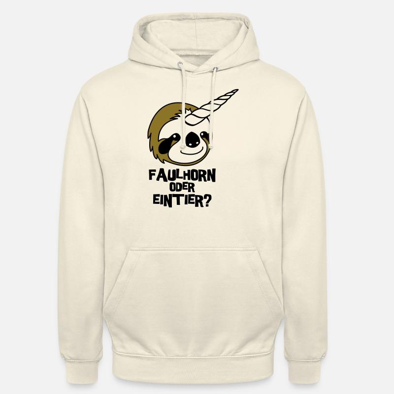 Faulhorn oder Eintier - Unisex Hoodie - Vanille-Milchshake