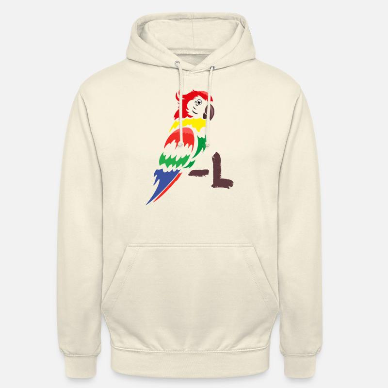 Perroquet - Perroquet coloré - Sweat-shirt à capuche unisexe - vanille