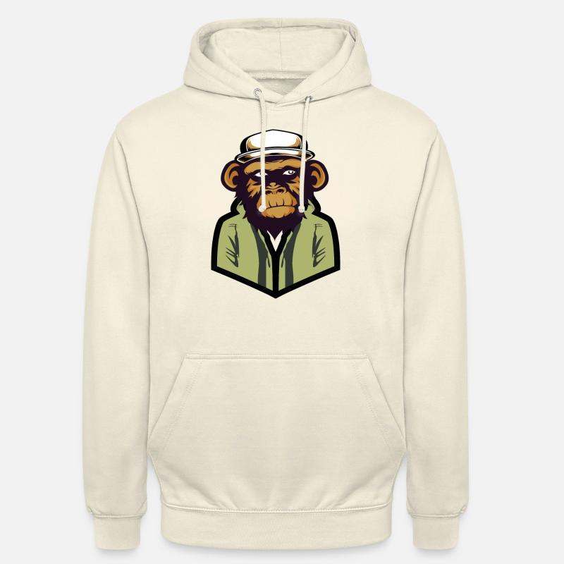 Monkey Vector Design 01 - Unisex Hoodie - Vanille-Milchshake
