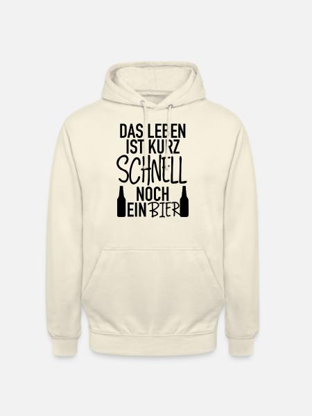 das leben ist kurz - Unisex Hoodie - Vanille-Milchshake