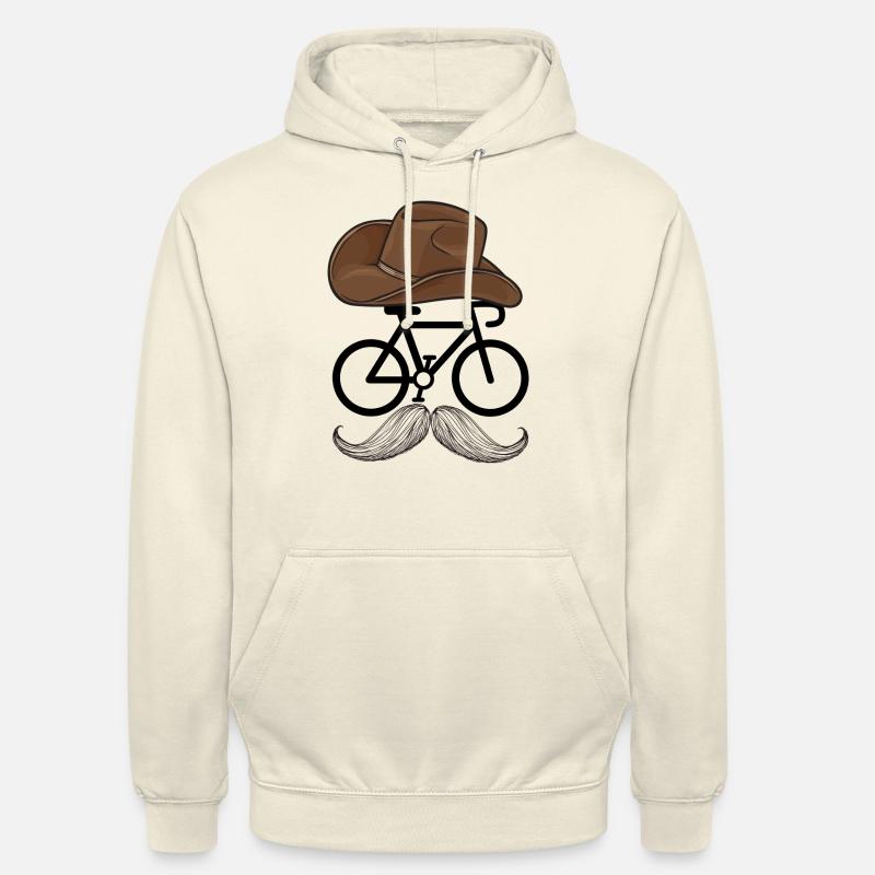 Hipstersykkelsyklist - Unisex-hettegenser - vanilje-milkshake