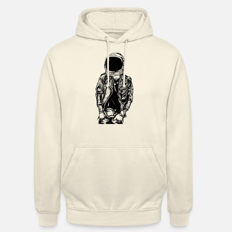 L'astronaute Punkster - Sweat-shirt à capuche unisexe - vanille