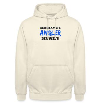 angeln, angler, fischen, fischer, fisch, fische - Unisex Hoodie - Vanille-Milchshake - Vorne - Alina (178cm) & Michal (187cm)