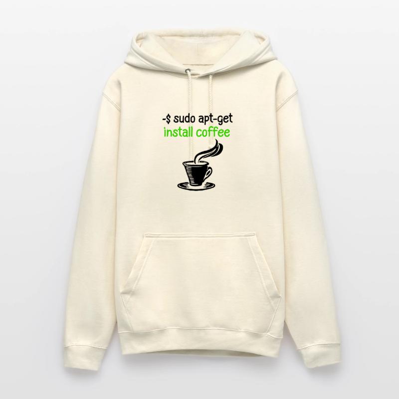 Programmeur de café Tux Linux Coding Sort Sweat-shirt à capuche unisexe