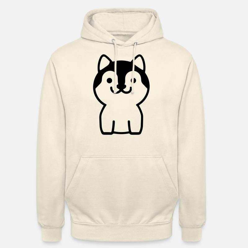 Chien - Sweat-shirt à capuche unisexe - vanille