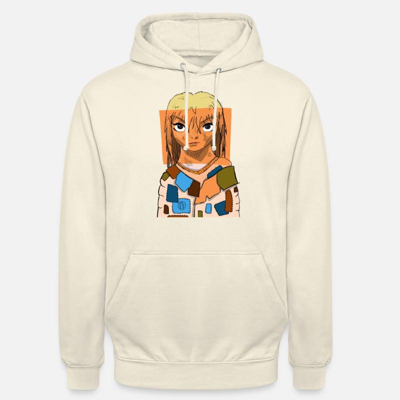 Collage d’yeux d’anime #4 - Sweat-shirt à capuche unisexe - vanille