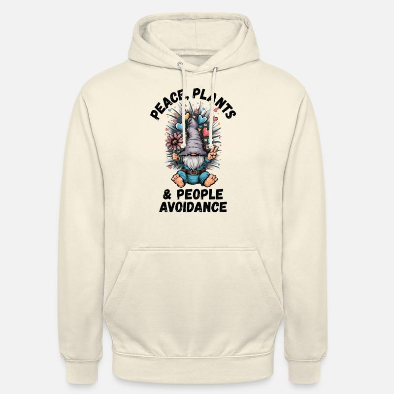 Peace, Plants and People Avoidance - Unisex Hoodie - vanilla