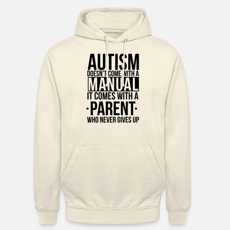 L'autisme ne vient pas avec un manuel - Sweat-shirt à capuche unisexe - vanille