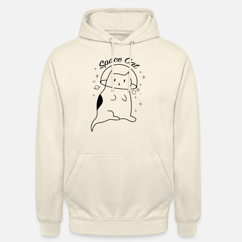 Space Chat Planètes spatiales - Sweat-shirt à capuche unisexe - vanille