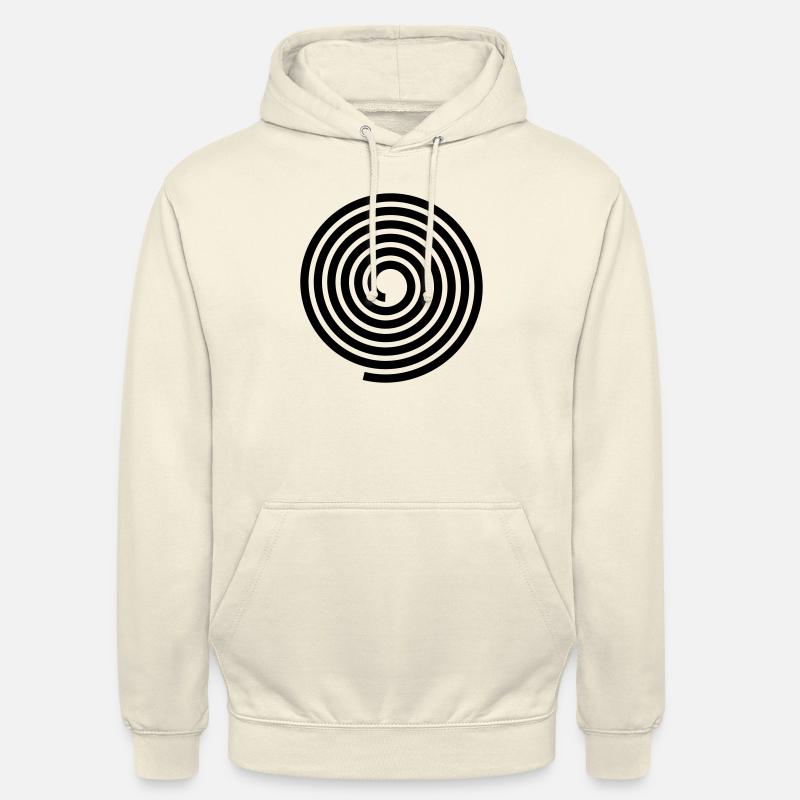Spirals pattern vector template - Unisex Hoodie - vanilla