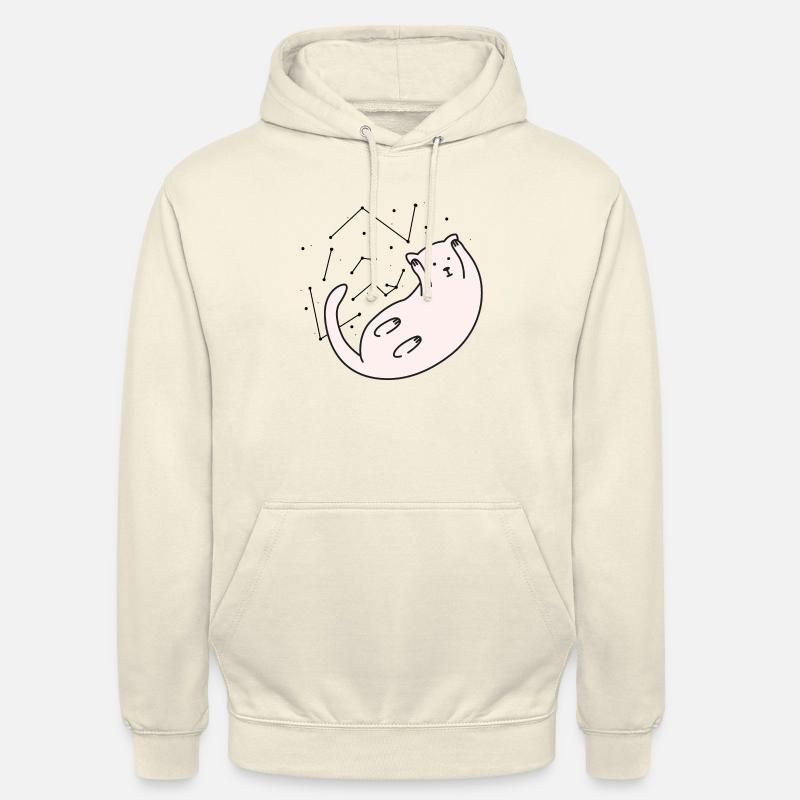 Space Cat version 2 - Sweat-shirt à capuche unisexe - vanille