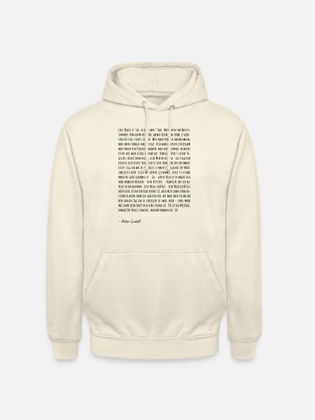 Ode an die Nudel - Unisex Hoodie - Vanille-Milchshake