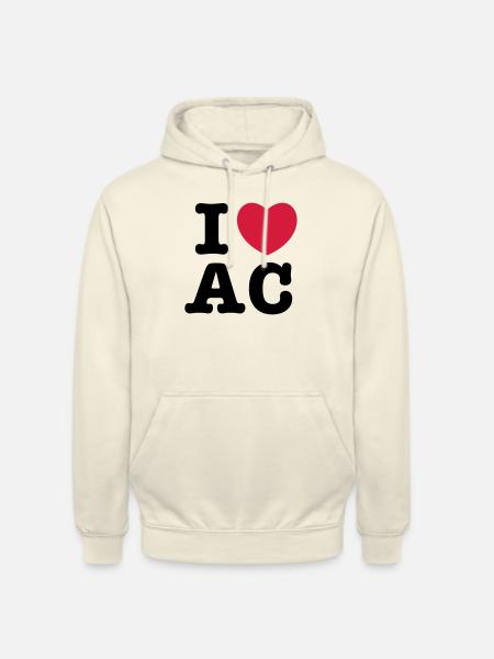 i heart ac - Unisex Hoodie - vanilla