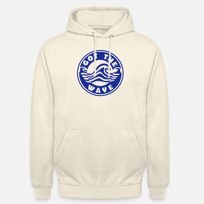 Vous avez le Waves logo Wave - Sweat-shirt à capuche unisexe - vanille