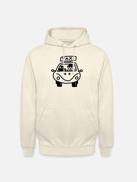 Taxi med drosjesjåfør - Unisex-hettegenser - vanilje-milkshake