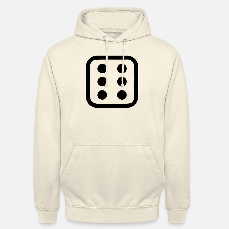 Dé - Sweat-shirt à capuche unisexe - vanille