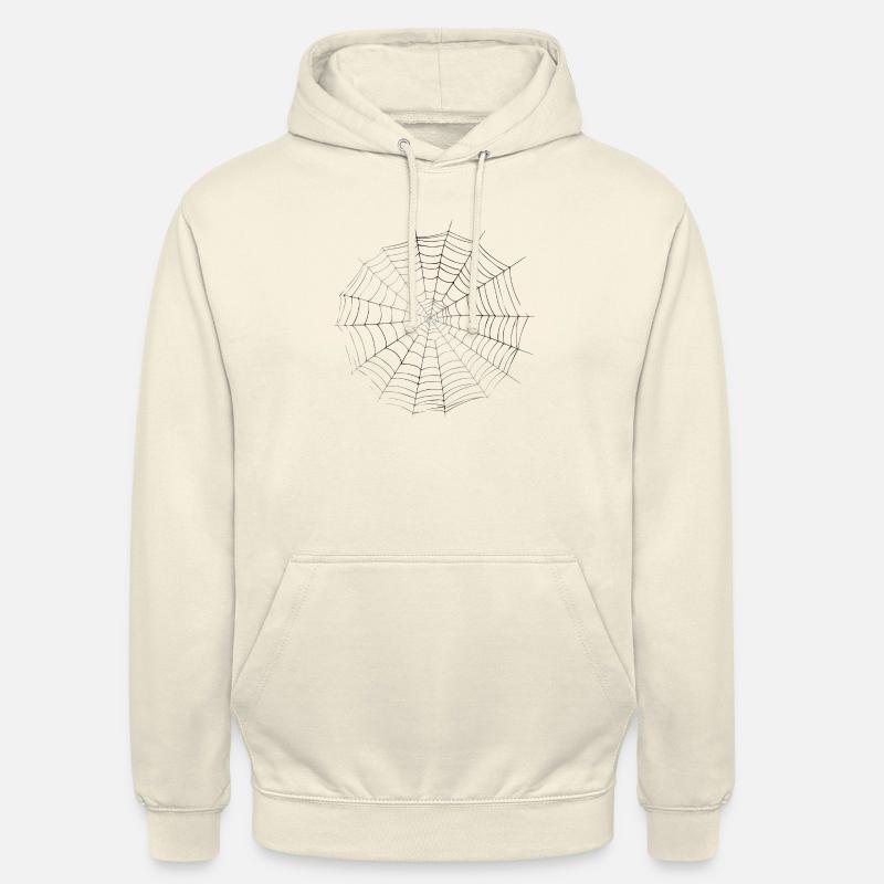 Smiley Spiderweb - Sweat-shirt à capuche unisexe - vanille