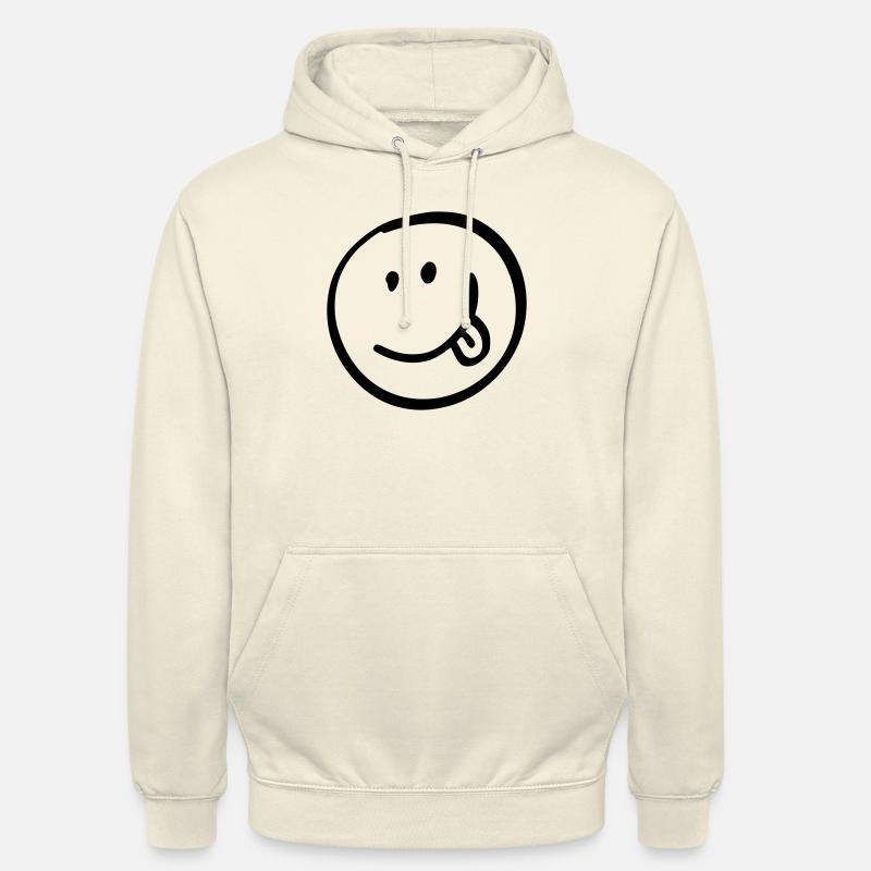 Smile mit Zunge Geschenk Geschenkidee - Unisex Hoodie - Vanille-Milchshake